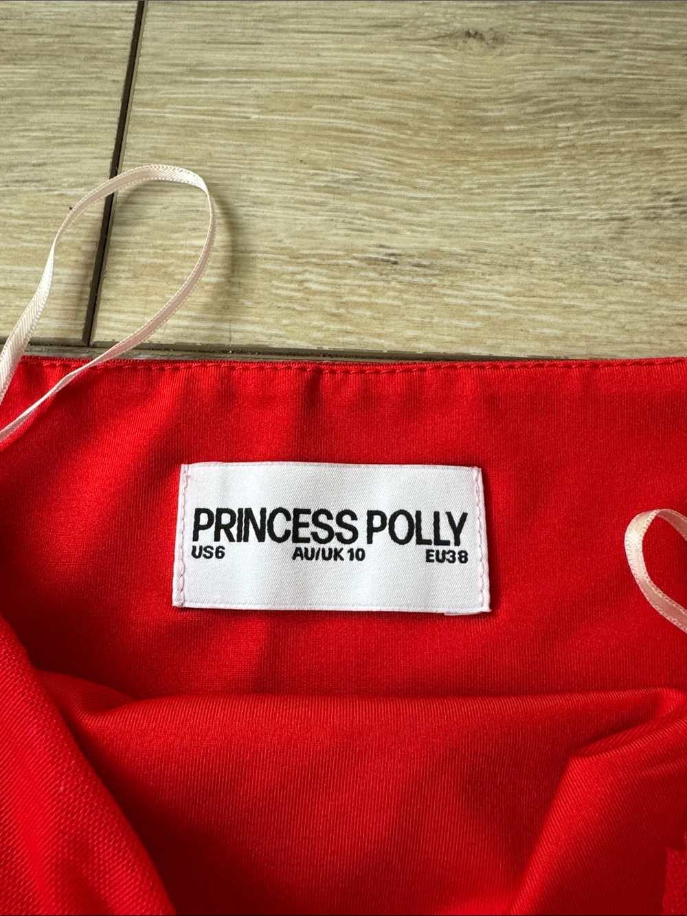 Princess Polly Red Mini Dress with Spaghetti Straps - Picture 3 of 5